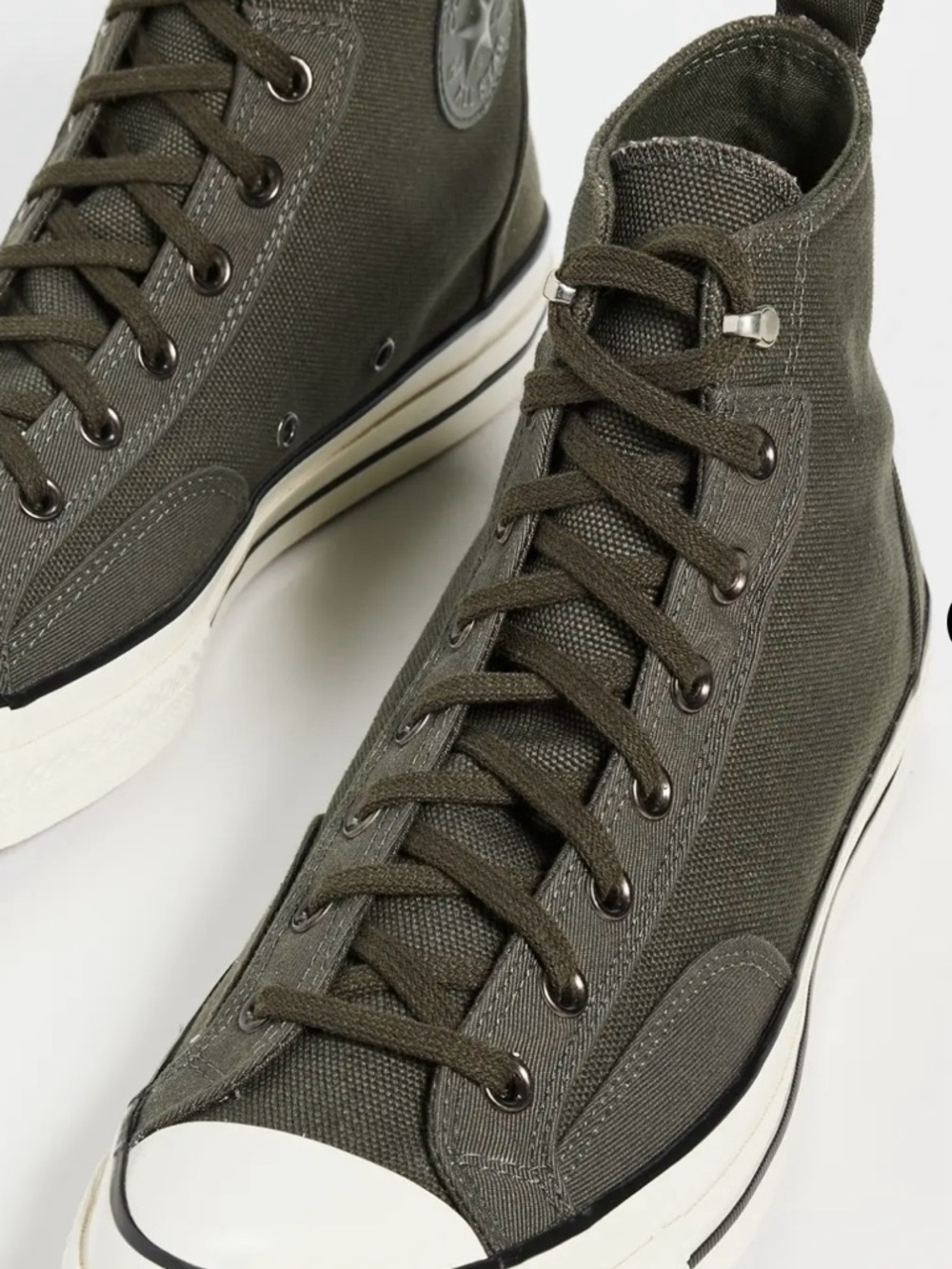 Converse Chuck 70 Olive Green High-Top Canvas Sneakers